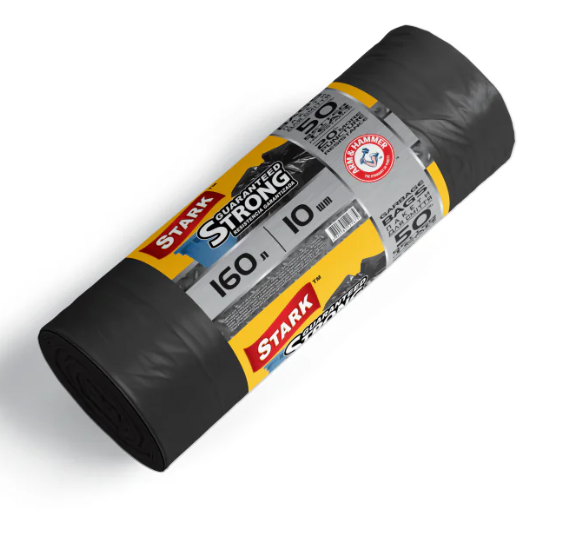 Пакети для сміття 160х10 STARK міцні чорні